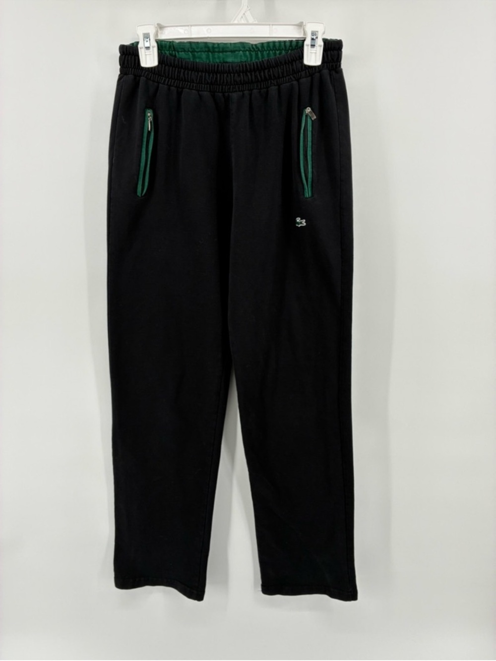 Lacoste Men's Black Pants Joggers Athleisure Casual Preppy